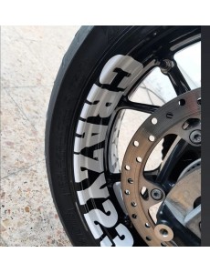 Aba interior da roda - 1 autocolante por aba (4 autocolantes )